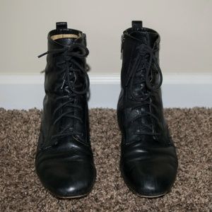 Frye- Jillian lace up- short leather boots